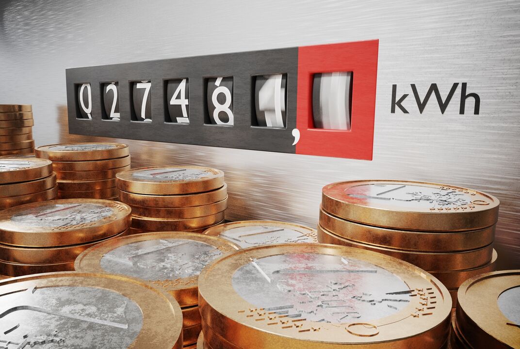 Contador de KW contra monedas